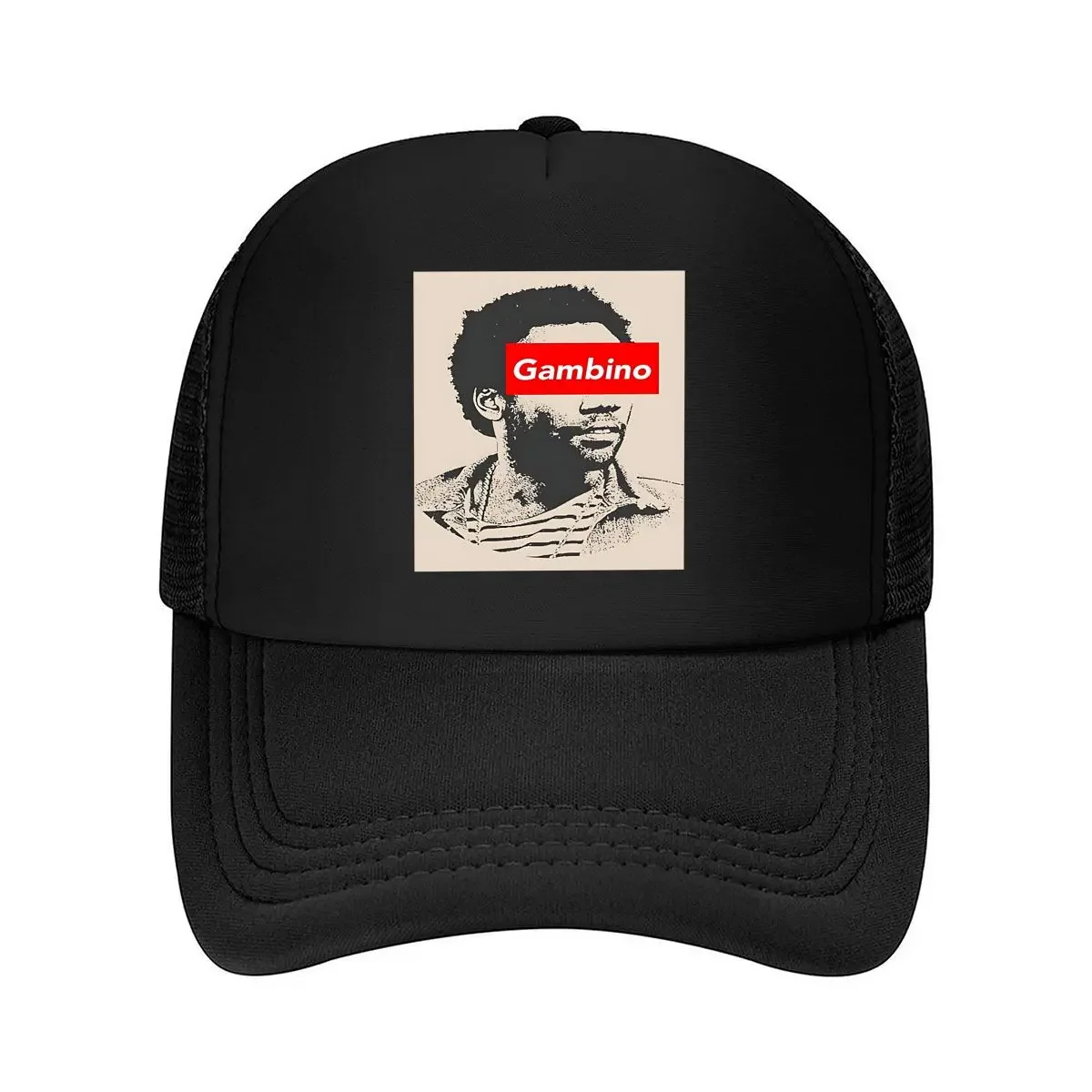 Urban Streetwear Brand - 2026 “Gambino Portrait” - ストリートウェアにインスパイアされたデザイン、都会的な美学と大胆なブランディングを融合したメッシュベースボールキャップ