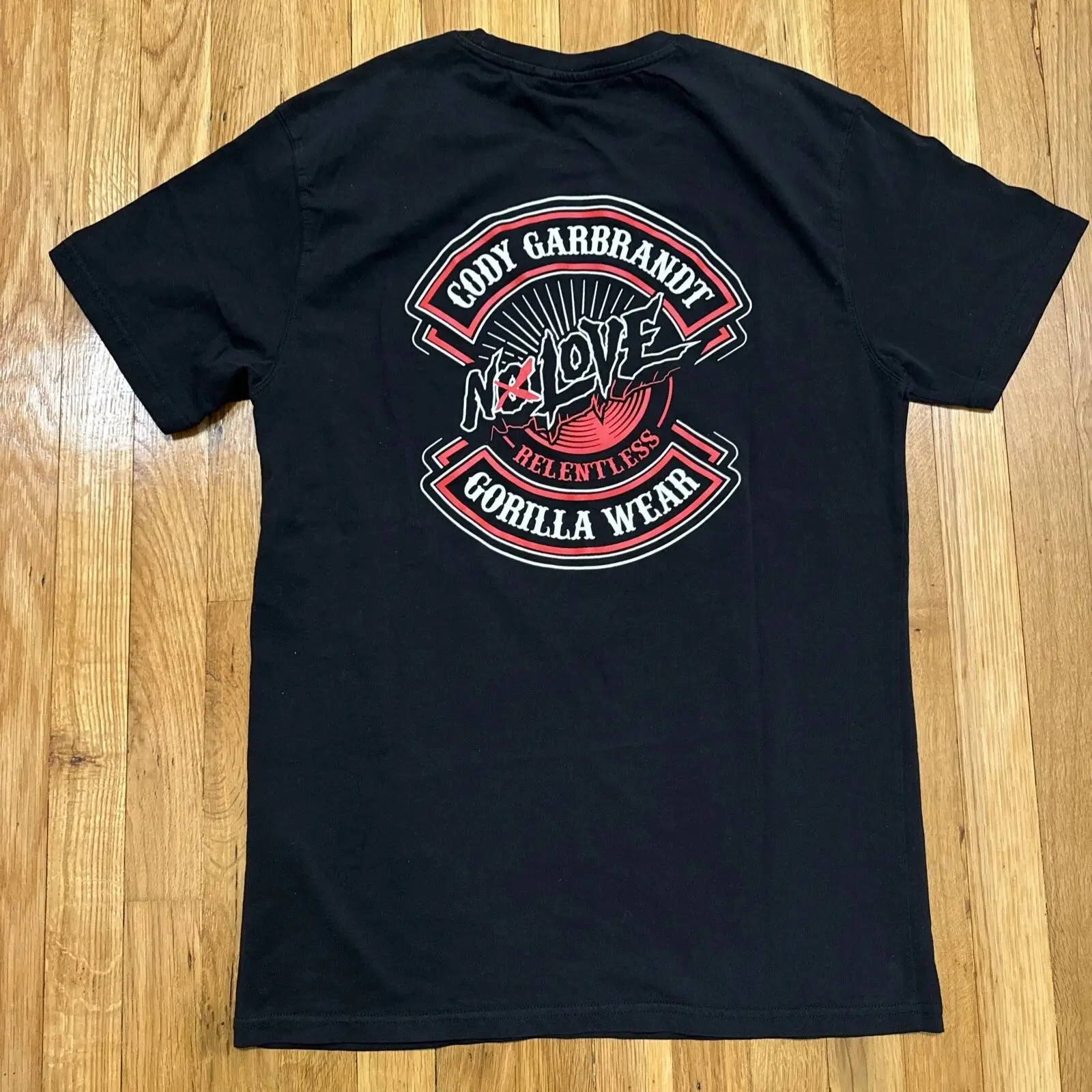 Streetwear Brand Vintage - ゴリラブランド コディ・ガーブランド Tシャツ ブラック ヴィンテージ ウォッシュド