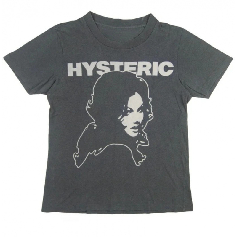 Streetwear Brand Vintage - ヴィンテージガールポートレートストリートトレンディブランド Tシャツコットングラフィック Tシャツ男性女性夏ストリートウェア