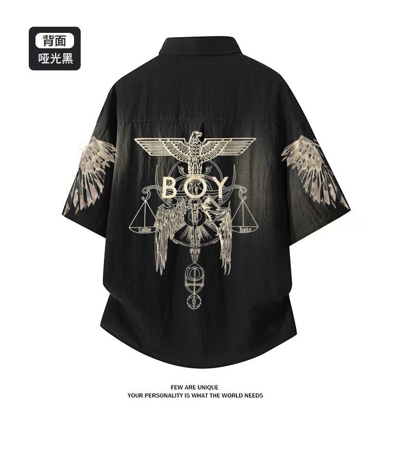 Streetwear Brands London - BOY LONDON 夏用ファッションワークウェアジャケット、アウトドアウェア、ホームウェア、スタイリッシュなメンズ半袖夏用ヴィンテージトレンディブランドストリートウェア