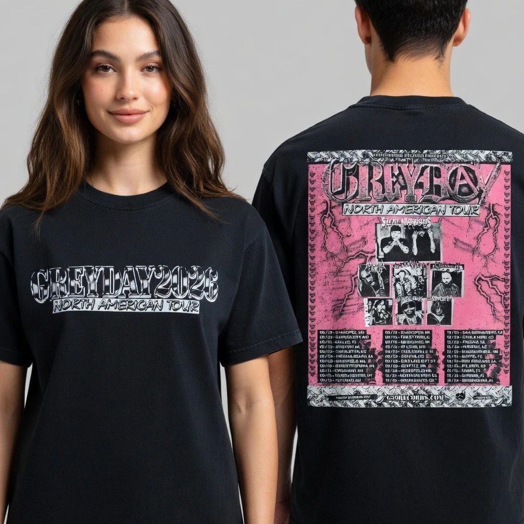 Urban Streetwear Brand - ダークヒップホップコンサートツアー2026 Tシャツ ロック ヴィンテージブランドTシャツ パンクトップス アーバンラップ