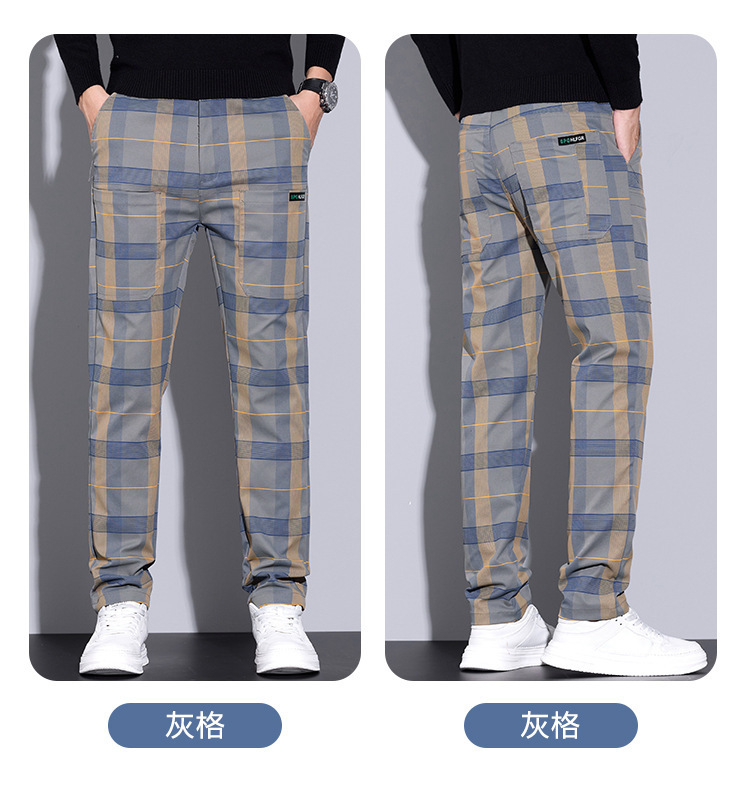 メンズチェック柄パンツ – スリムフィットカジュアルパンツ、 - Urban Streetwear Brand のレビューと価格