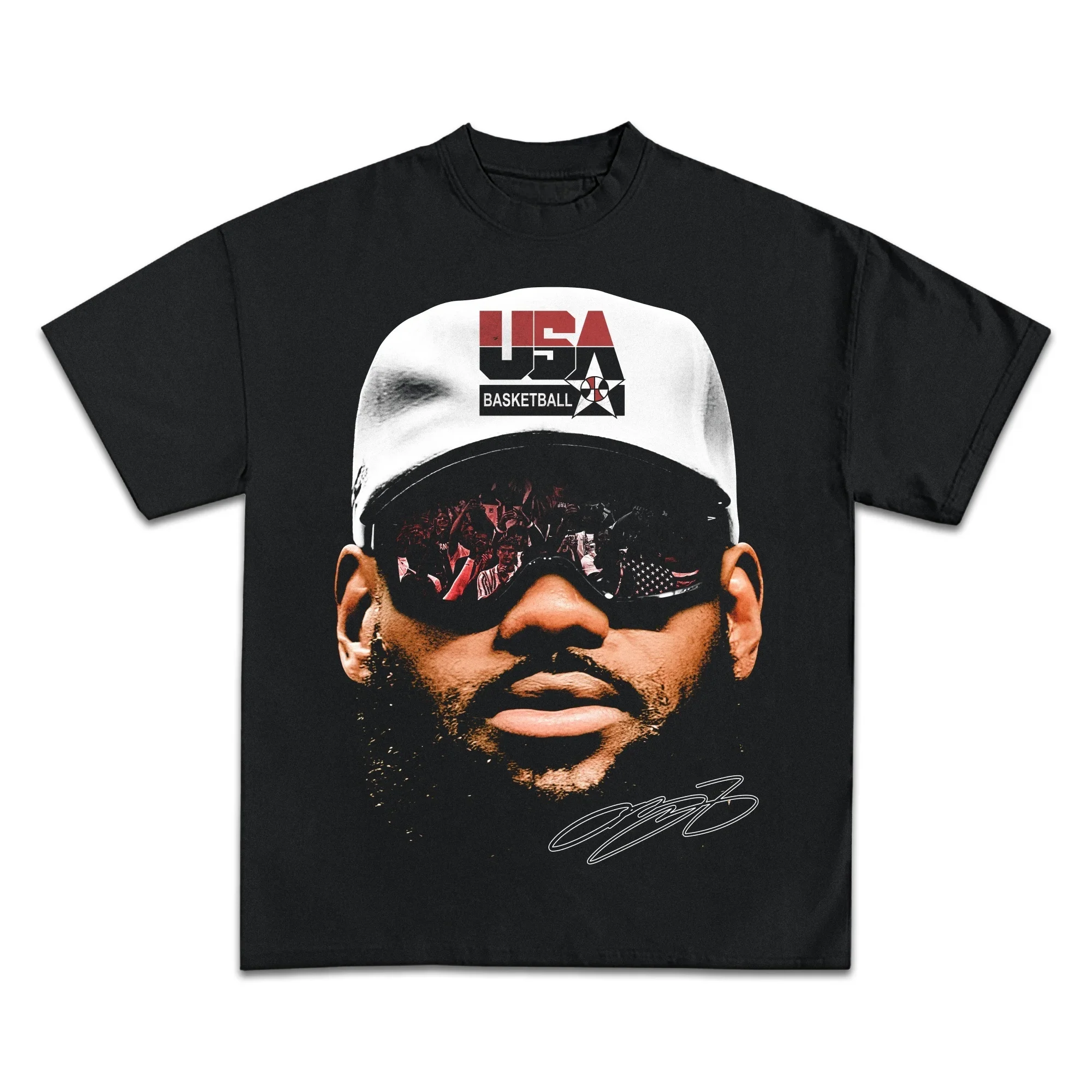 レブロン・ジェームスバスケットボールスター Tシャツ男性女性 - Streetwear Brand Vintage のレビューと価格