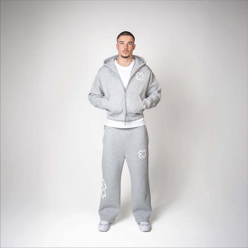 春秋オーバーサイズ四つ葉のクローバーアップリケジップアップフ - Streetwear Zipper のレビューと価格