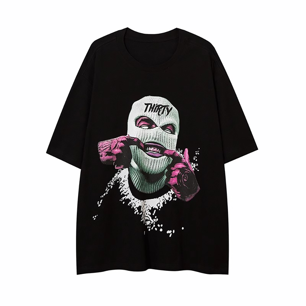 Tシャツ綿 100% パターンプリント夏の男性と女性のヒップ - Urban Streetwear Brand のレビューと価格
