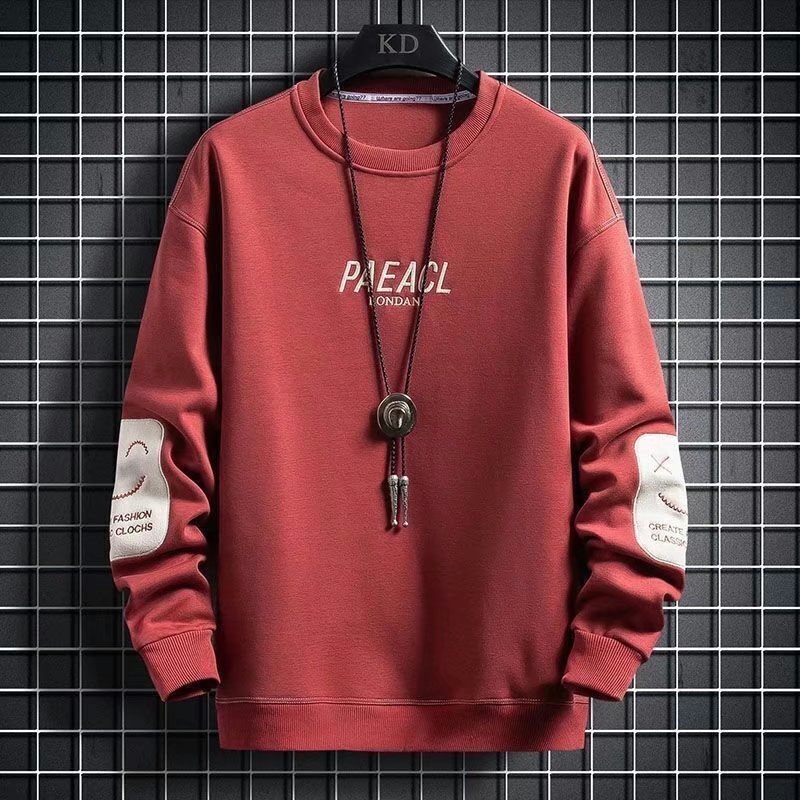 メンズ春秋長袖ラウンドネックパーカーファッショナブルなストリ - Urban Streetwear Brand のレビューと価格