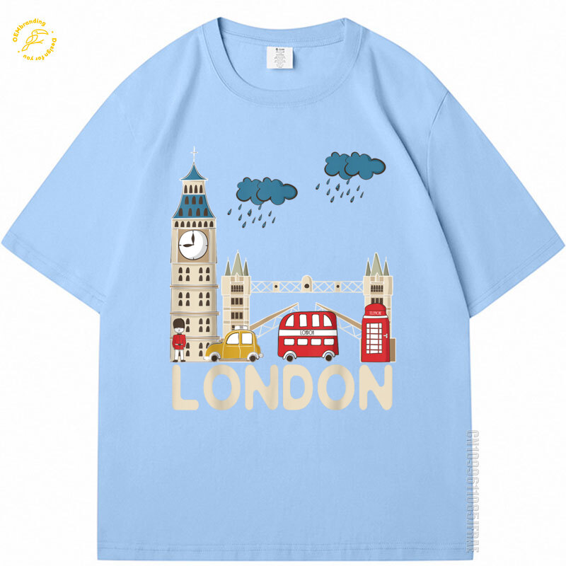雨のロンドン Tシャツかわいいお土産特大 Tシャツ 2025 - Streetwear Brands London のレビューと価格