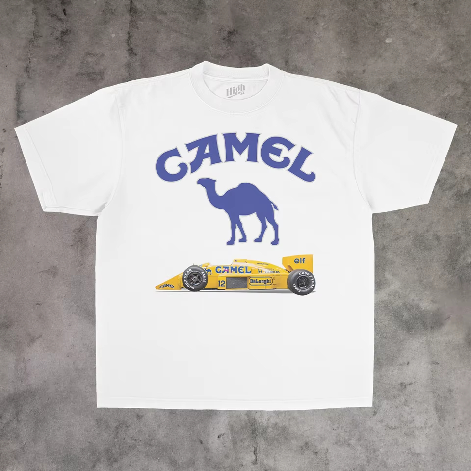 ヴィンテージ広告クラシックキャメルトレンディブランド Tシャ - Streetwear Brand Vintage のレビューと価格