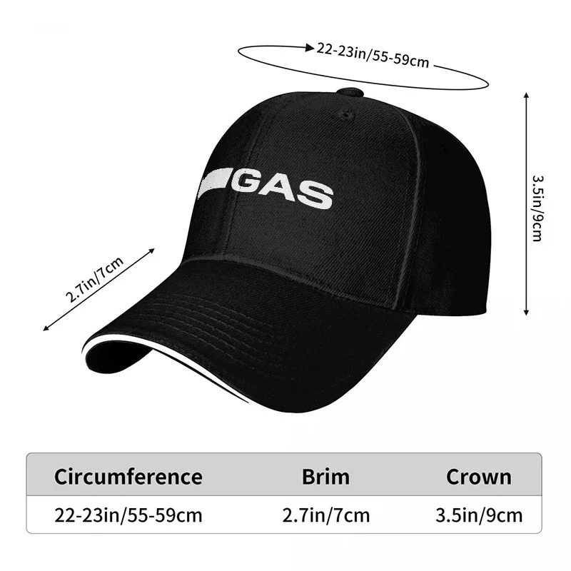 新しいGASブランドロゴ入りブラックベースボールキャップ、ホ - Urban Streetwear Brand のレビューと価格