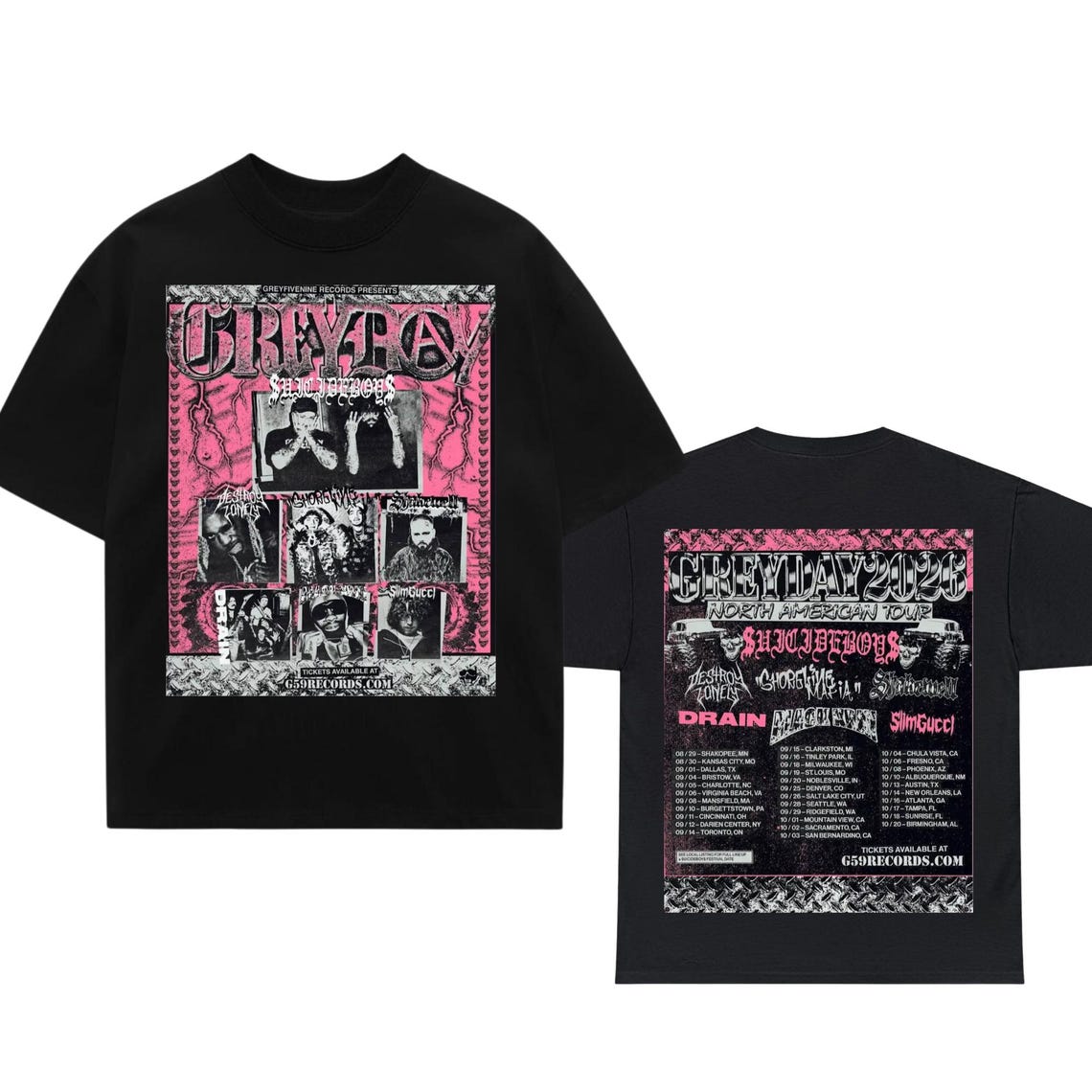 ダークヒップホップコンサートツアー2026 Tシャツ ロック - Urban Streetwear Brand のレビューと価格